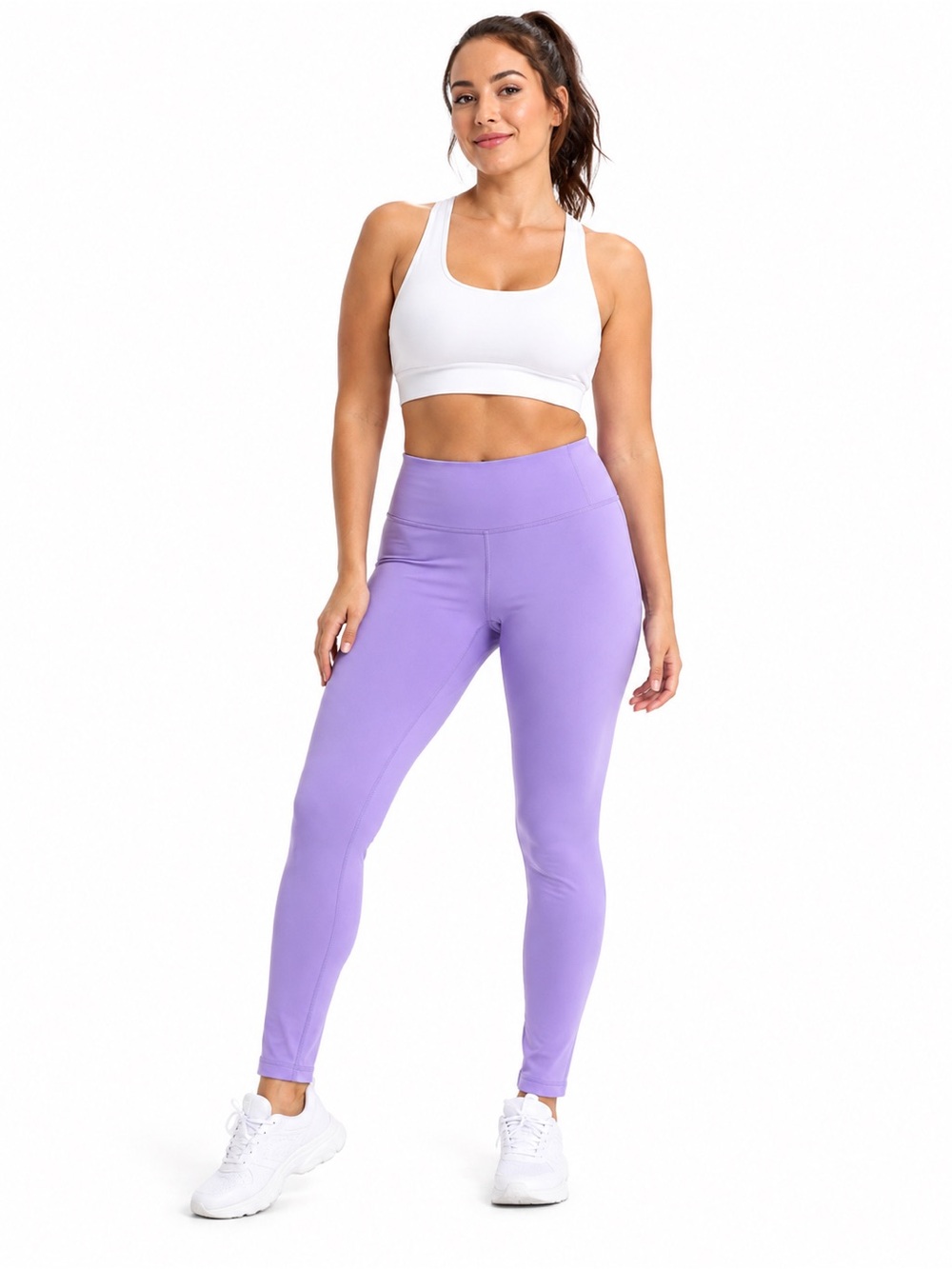 Lululemon Purple Reversible Leggings Size 8 Lavender / Mint Green Full Length